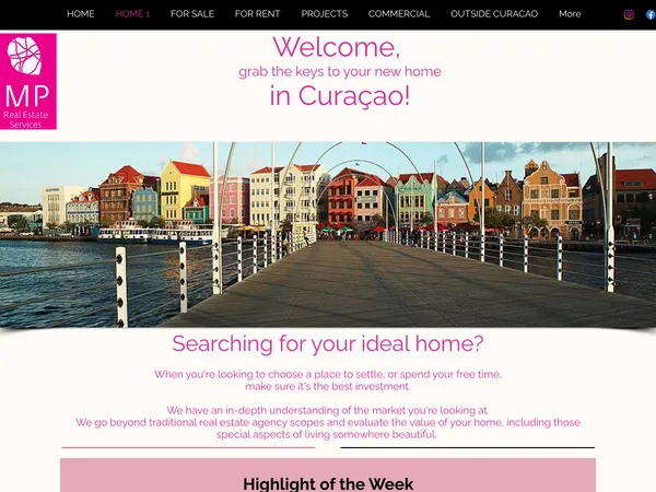 MP Real Estate website screenshot