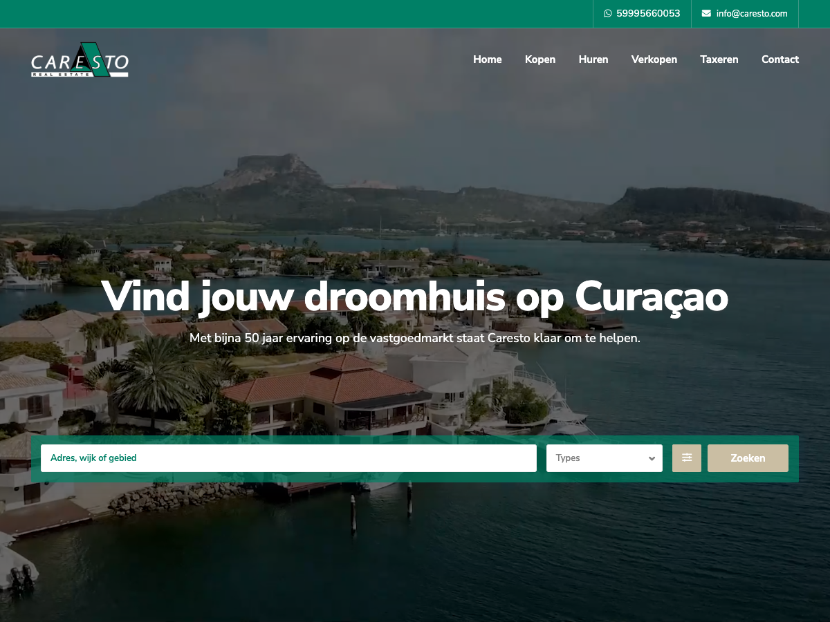 Caresto website screenshot