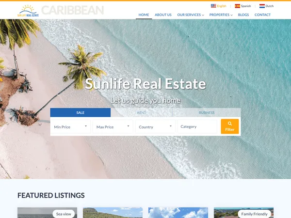 Sunlife Real Estate website screenshot