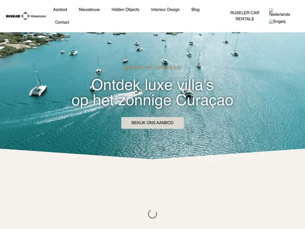 Ruseler Makelaars website screenshot