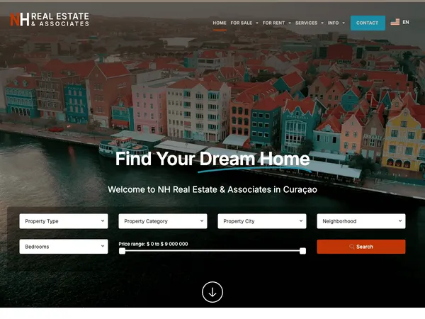 NH Real Estate & associates website screenshot