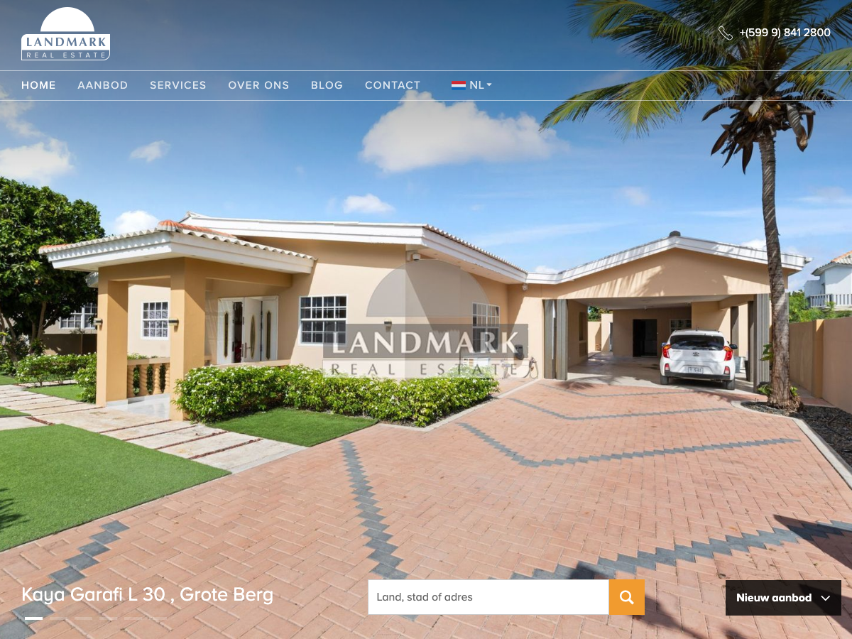 Landmark Real Estate website screenshot
