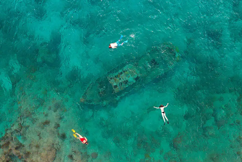 snorkling in Curacao